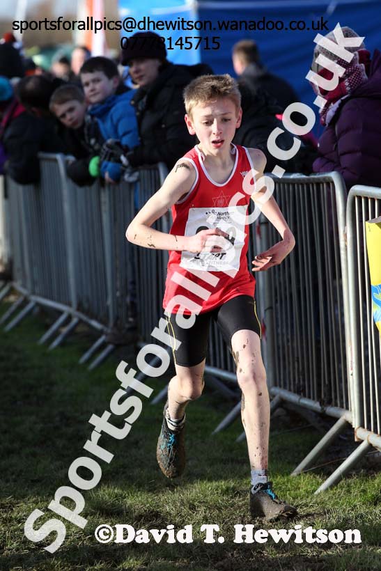 Boys under-13s Northern Cross Country  Championships, Pontefract. Photo: David T. Hewitson/Sports for All Pics